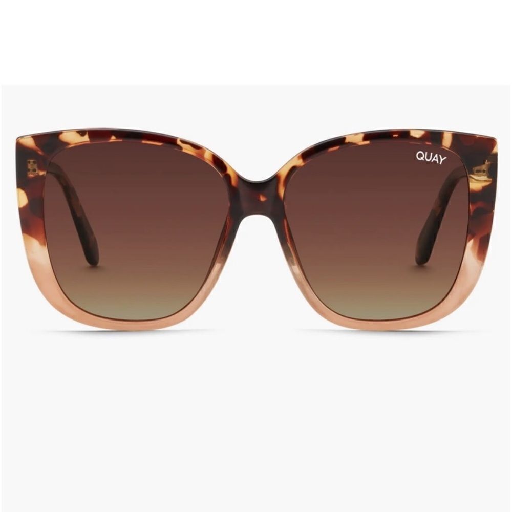 NEW! Quay rare 146 Ever After tortoise peach fade polarized sunglasses